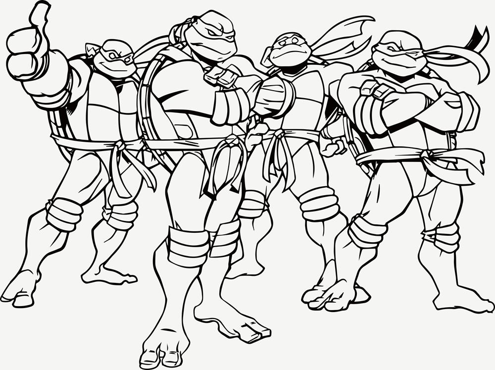 Printable Coloring Pages Teenage Mutant Ninja Turtles Coloring Pages